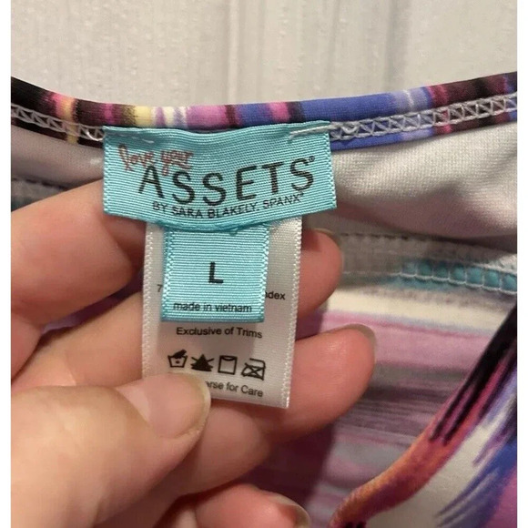 Love Your Assets By Sara Blakely Spanx Multicolor Tankini Size Large Swimsuit - Picture 7 of 8